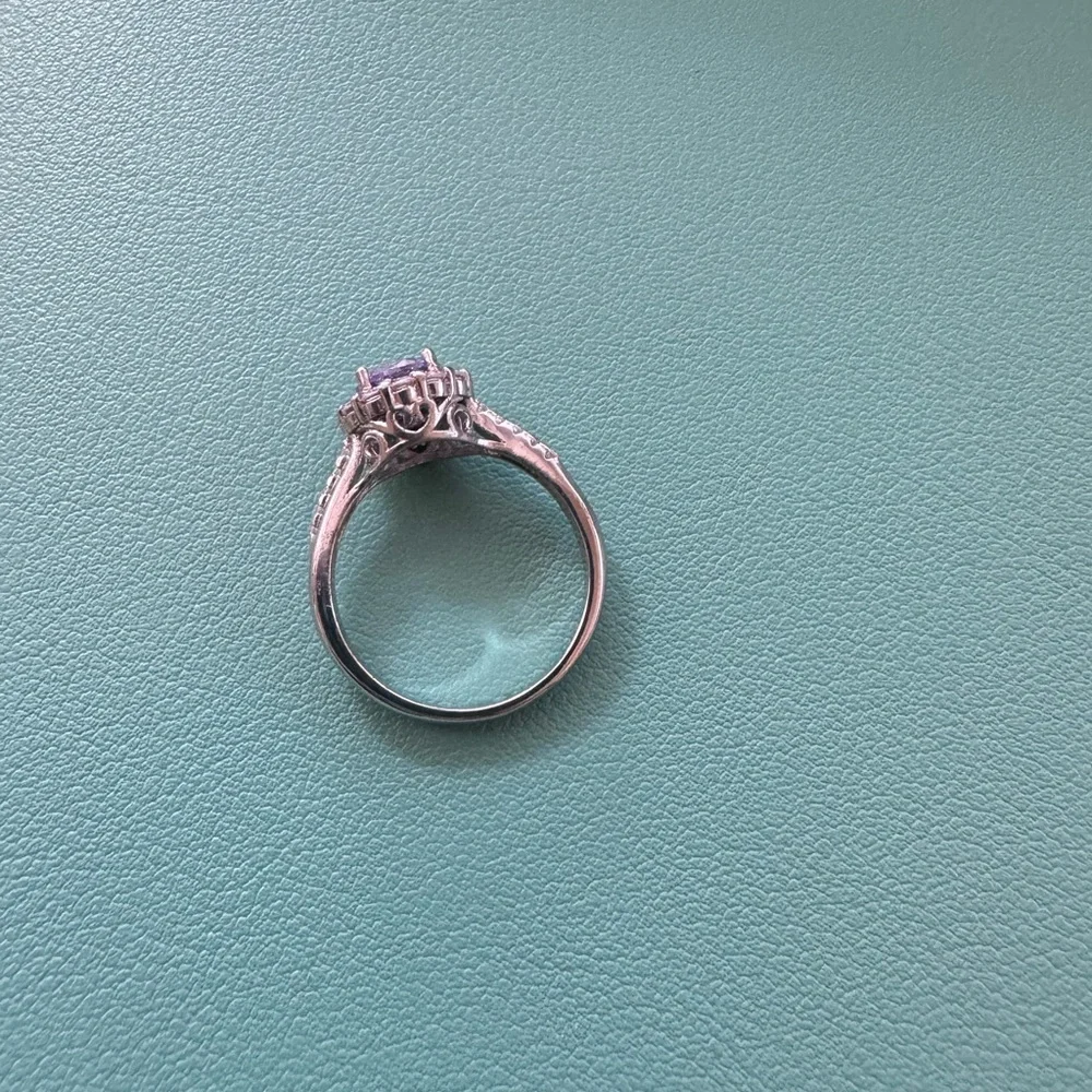Fragrant jewels Purple and Silver ring. NWOT. Size 9